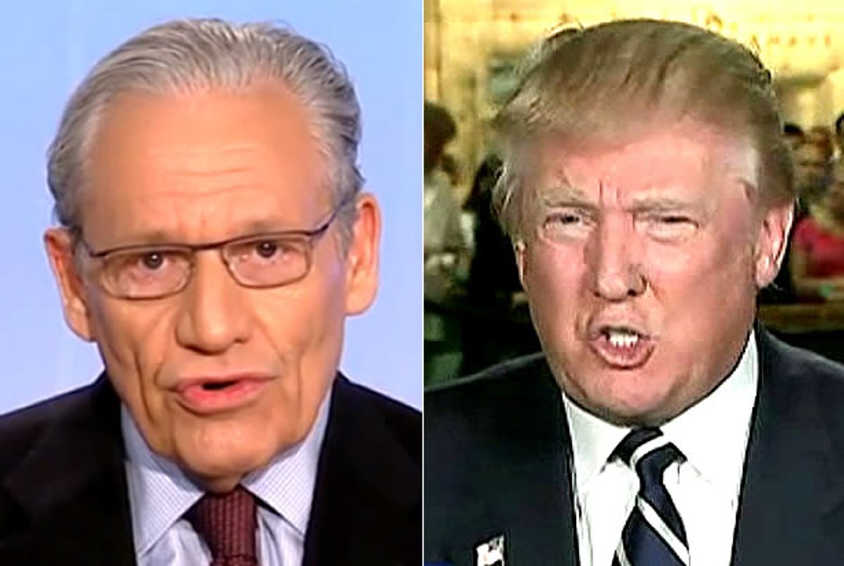 Bob Woodward, Donald Trump (Credit: MSNBC, Fox News)